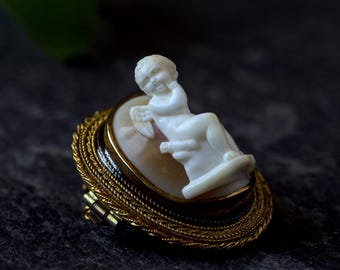素晴らしいアンティークのビクトリア朝の金箔を施した女神の彫刻が施