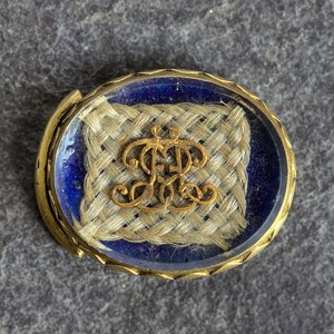 Genuine Antique Georgian English Gold Stuart Crystal Choker Slide SF c1700