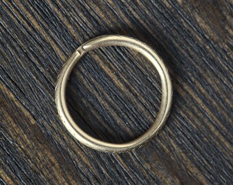 Antique Georgian English 15K Gold Snake Snakescale Split Ring Pendant Connector