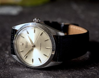 Hervorragende Vintage Schweizer Edelstahl-Rolex Oyster-Präzisionsuhr 1966 gewartet