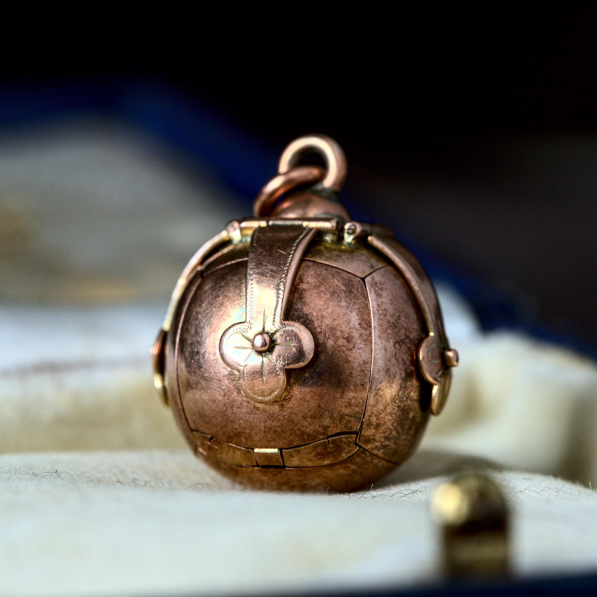 Antique English 9K Gold Silver Transforming Masonic Orb Cross