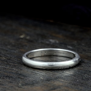 Top Quality Tiffany Designer Vintage Platinum Wedding Band Ring 2.5mm