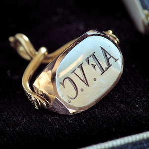 Superb Antique English 18K Gold Snake Triple Spinner Seal Fob Pendant AFVC c1870