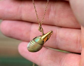 Antique English WWI Silver & Wood Fumsup Good Luck Charm Pendant