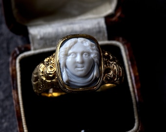 非常に希少なアンティーク ジョージアン イングリッシュ 18K ゴールド