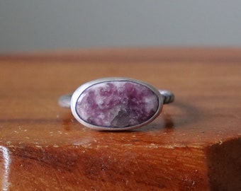 Size 12, Sapphire Ring, Sterling Silver