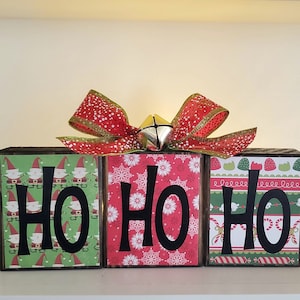 Christmas Blocks - Joy To The World Wood Blocks - Vinyl Letter Blocks - Rustic Wood Blocks - Holiday Blocks - Christmas Blocks