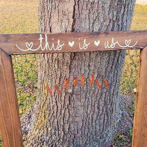 Chicken Wire Frame Medium - Chicken Wire Picture Frame - Wire Frame - Rustic Picture Frame - Personalized Picture Frame - This Is Us