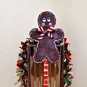 Gingerbread Yard Sign - Christmas Yard Art -  - Rustic Yard Art - Holiday Yard sign - Christmas Decor
