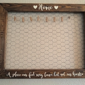 Chicken Wire Frame - Chicken Wire Picture Frame - Home Frame -