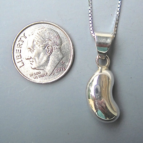 Sterling Silver Kidney Bean Pendant Kidney Transplant Gift Etsy