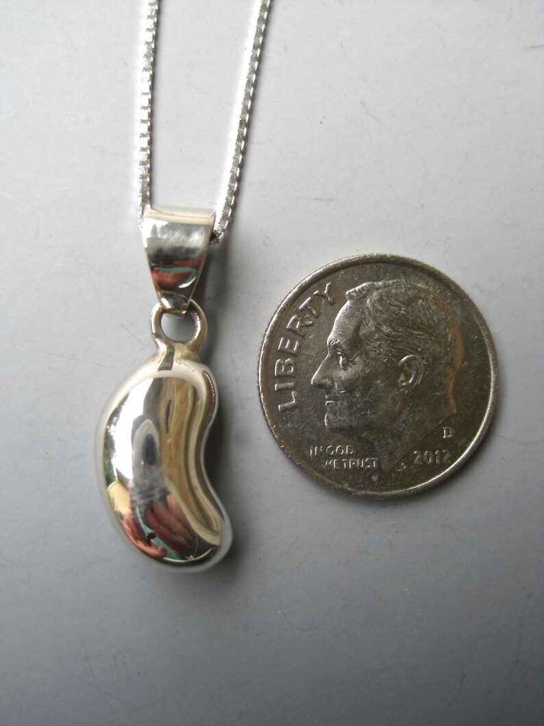 Sterling Silver Kidney Bean Pendant Kidney Transplant Gift Etsy