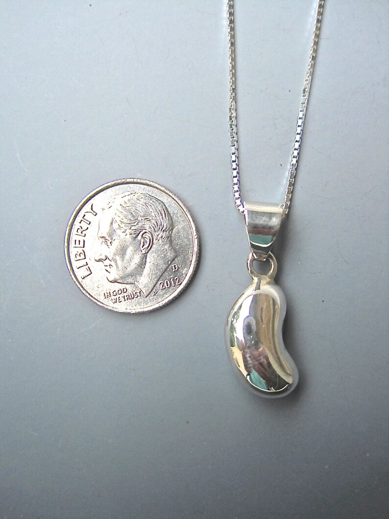 Sterling Silver Kidney Bean Pendant Kidney Transplant Gift Etsy