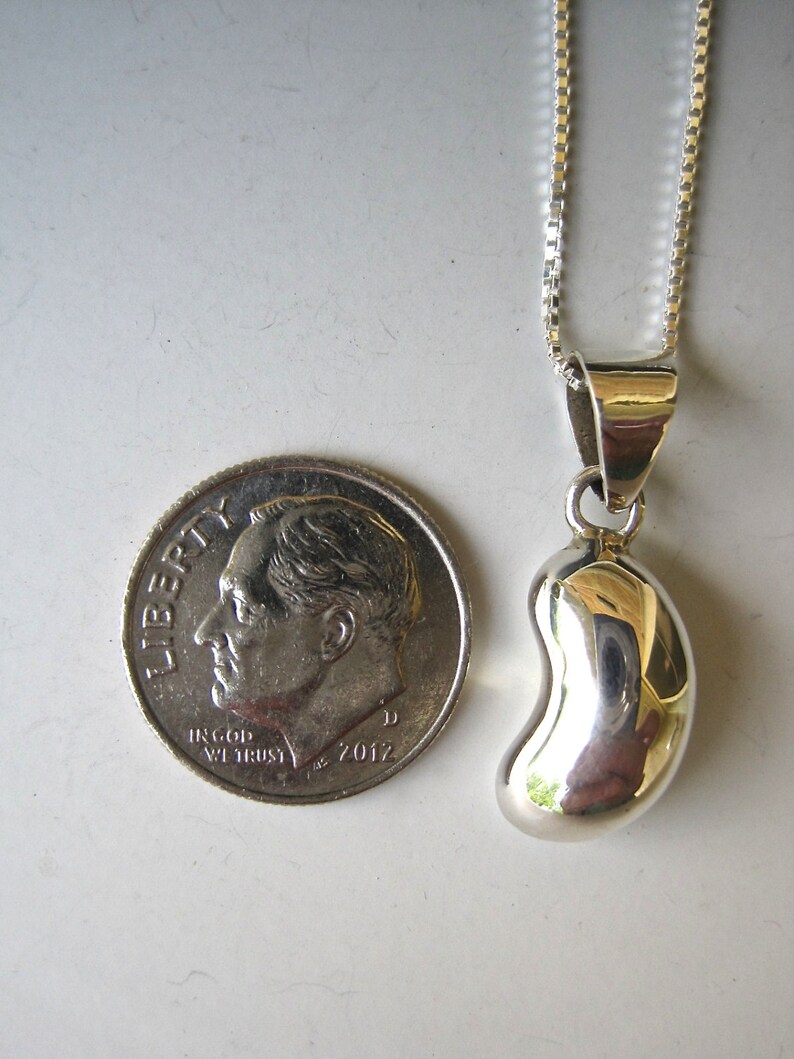 Sterling Silver Kidney Bean Pendant Kidney Transplant Gift Etsy