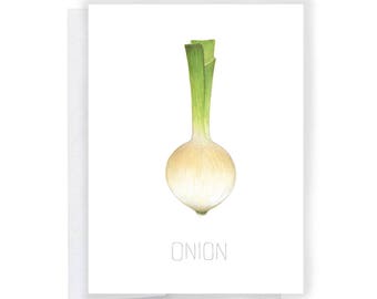 Onion Greeting Card