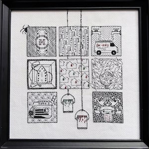 Blackwork Cross Stitch Pattern · Keep The Change