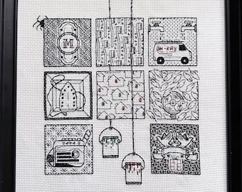 Blackwork Cross Stitch Pattern · Keep The Change