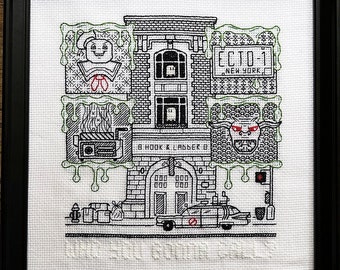 Blackwork Cross Stitch Pattern · Phantom Fighters