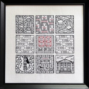 Blackwork Cross Stitch Pattern · Time and Density