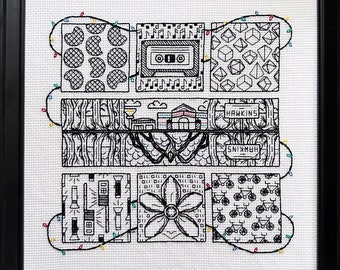 Blackwork Cross Stitch Pattern · Strange Stuff