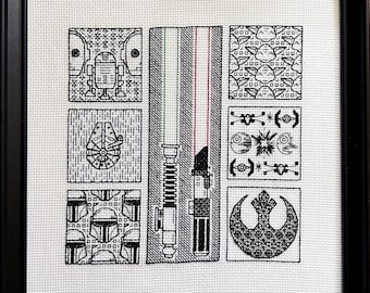 Blackwork Cross Stitch Pattern · Stellar Altercations