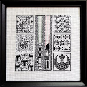 Blackwork Cross Stitch Pattern · Stellar Altercations