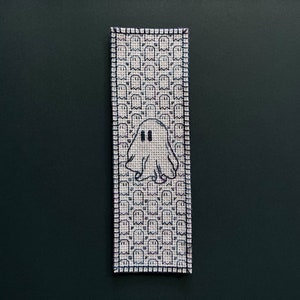 Bookmark Blackwork Cross Stitch Pattern · Ghostly