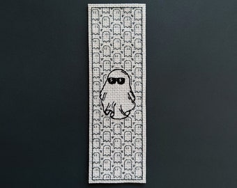 Bookmark Blackwork Cross Stitch Pattern · Unfazed Phantom