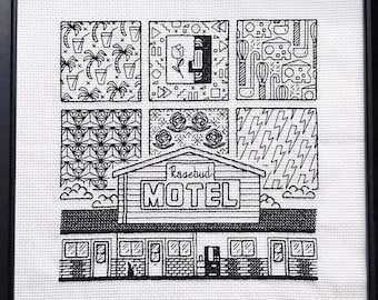 Blackwork Cross Stitch Pattern · Best Wishes, Warmest Regards