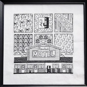 Blackwork Cross Stitch Pattern · Best Wishes, Warmest Regards