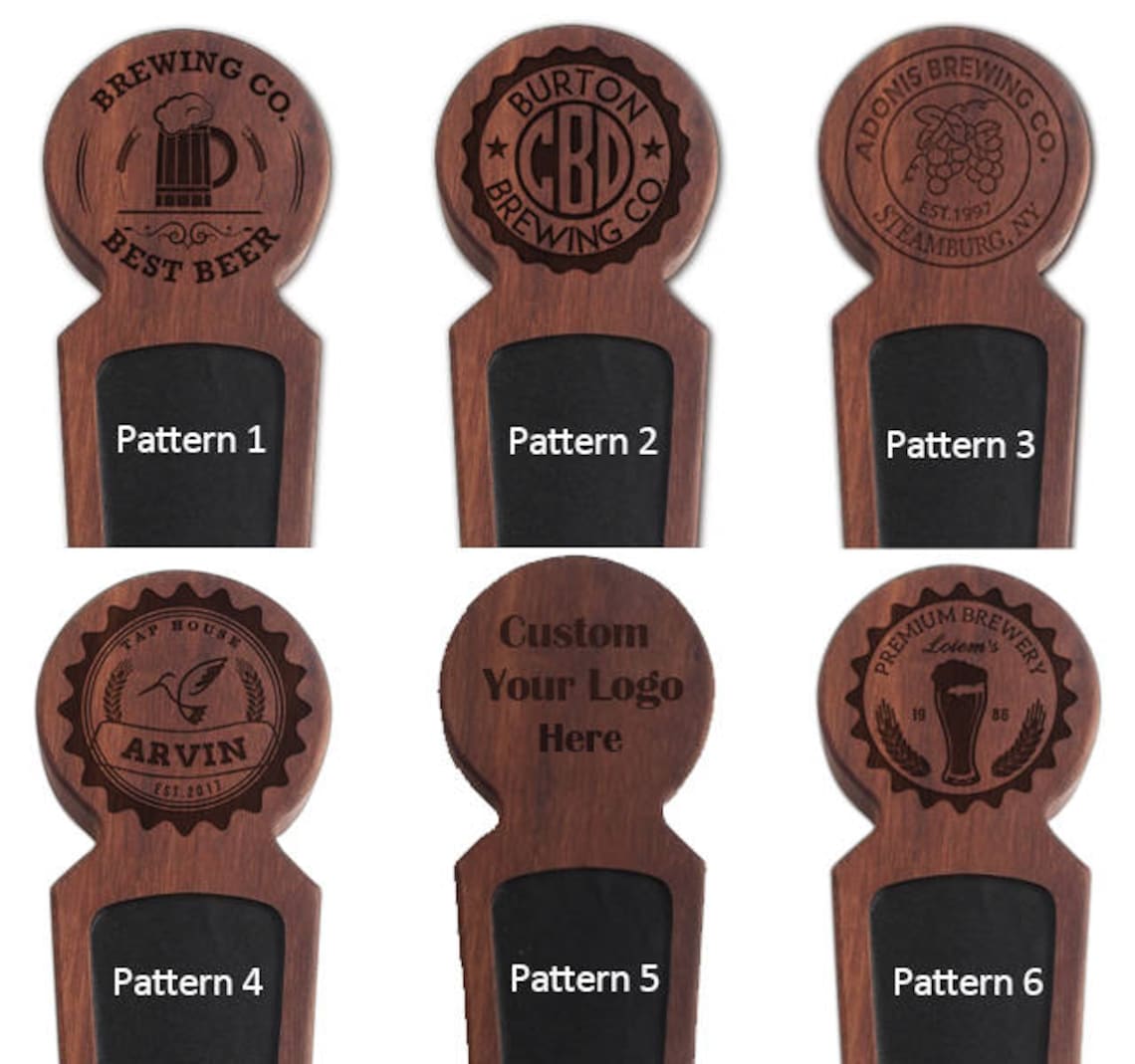 Custom Beer Tap Handle Wood Beer Keg Tap Handle Homebrew Etsy