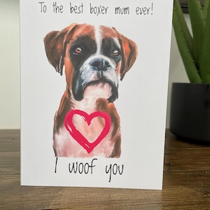 Meilleure carte de voeux pour maman boxer de tous les temps