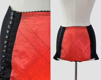 Vintage Satin Lingerie Briefs / 1980s 80s High Waisted Booty Shorts Panties Underwear / Men Women Unisex Medium Large / Drag Queen Burlesque