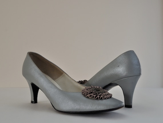 blue grey heels