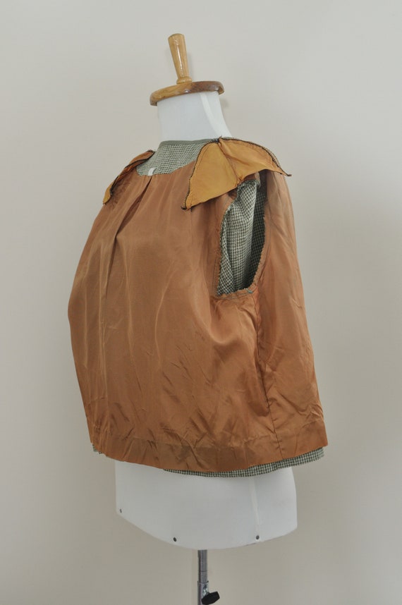 Vintage Cropped Jacket Plaid / Medium Large Women… - image 10