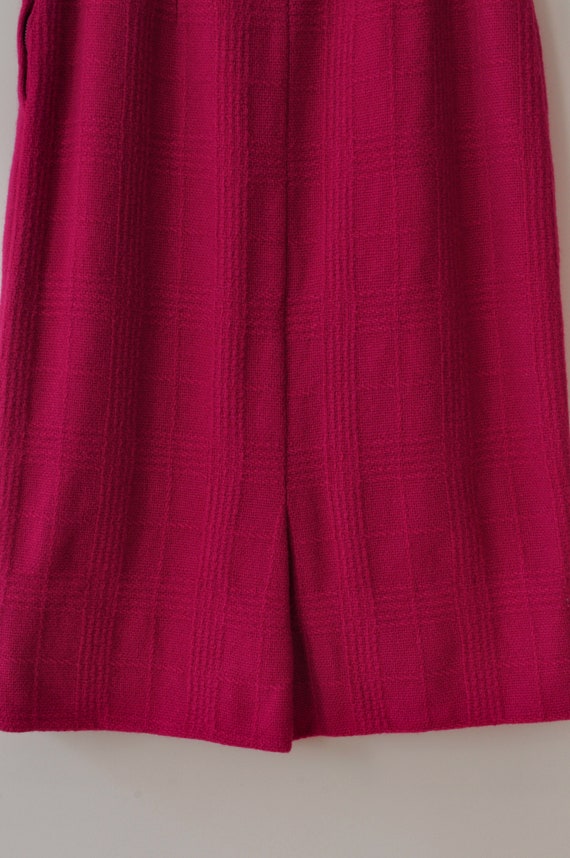 50s Hot Pink Skirt / Vintage 1950s 1960s Magenta … - image 9