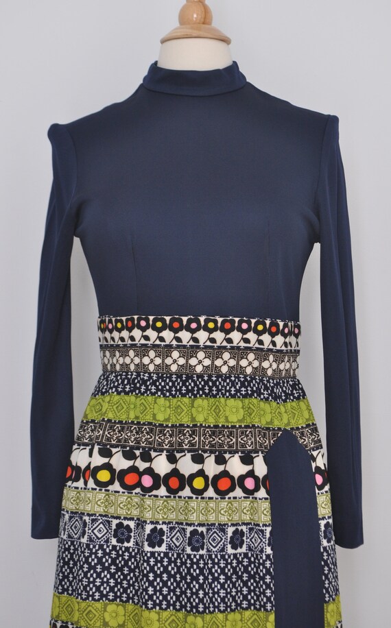 1970s Custom Cutout Knit Maxi (S/M)