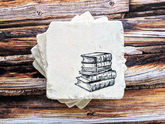 Book Stone Coasters