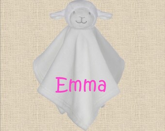 Cuddle Pal / Lovey / Blankie / Personalized Baby Gift / Custom Baby Gift / Baby Girl / Baby Boy / Lamb Lovie / Shower Gift / Baby Gift