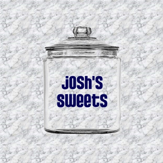 personalized treat jar