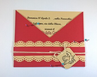 Inviti Cresima Etsy