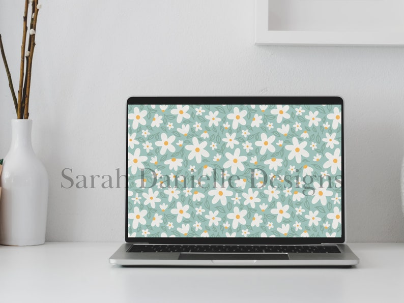 Daisy Desktop Wallpaper | Flower Laptop Background Digital Download - Etsy