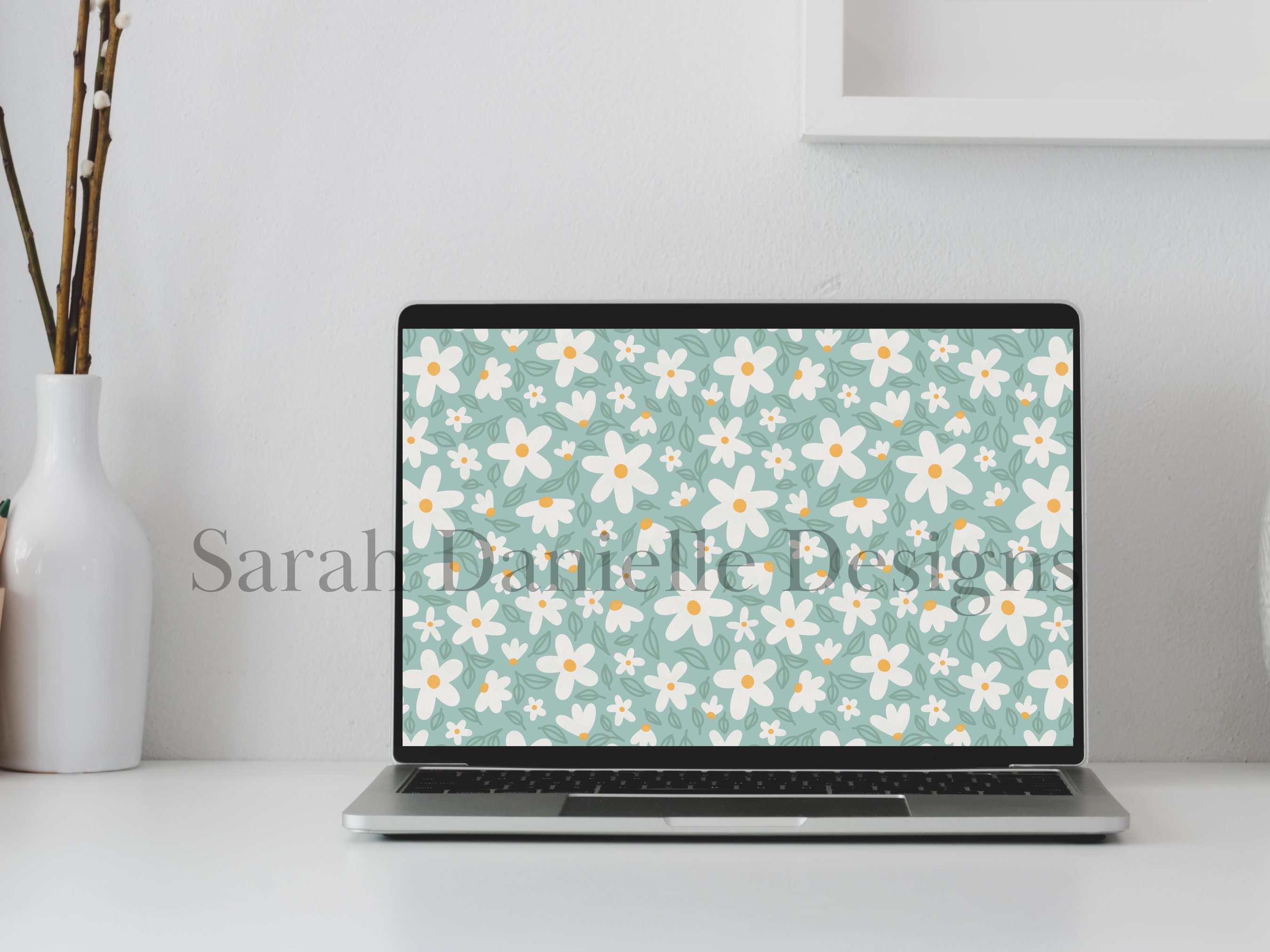 Daisy Desktop Wallpaper | Flower Laptop Background Digital Download - Etsy