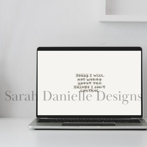 Encouraging Desktop Wallpaper | Minimalist Motivational Laptop