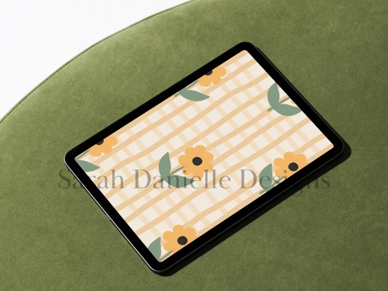 Blackeyed Susan iPad Wallpaper Yellow Flower Tablet Background Digital