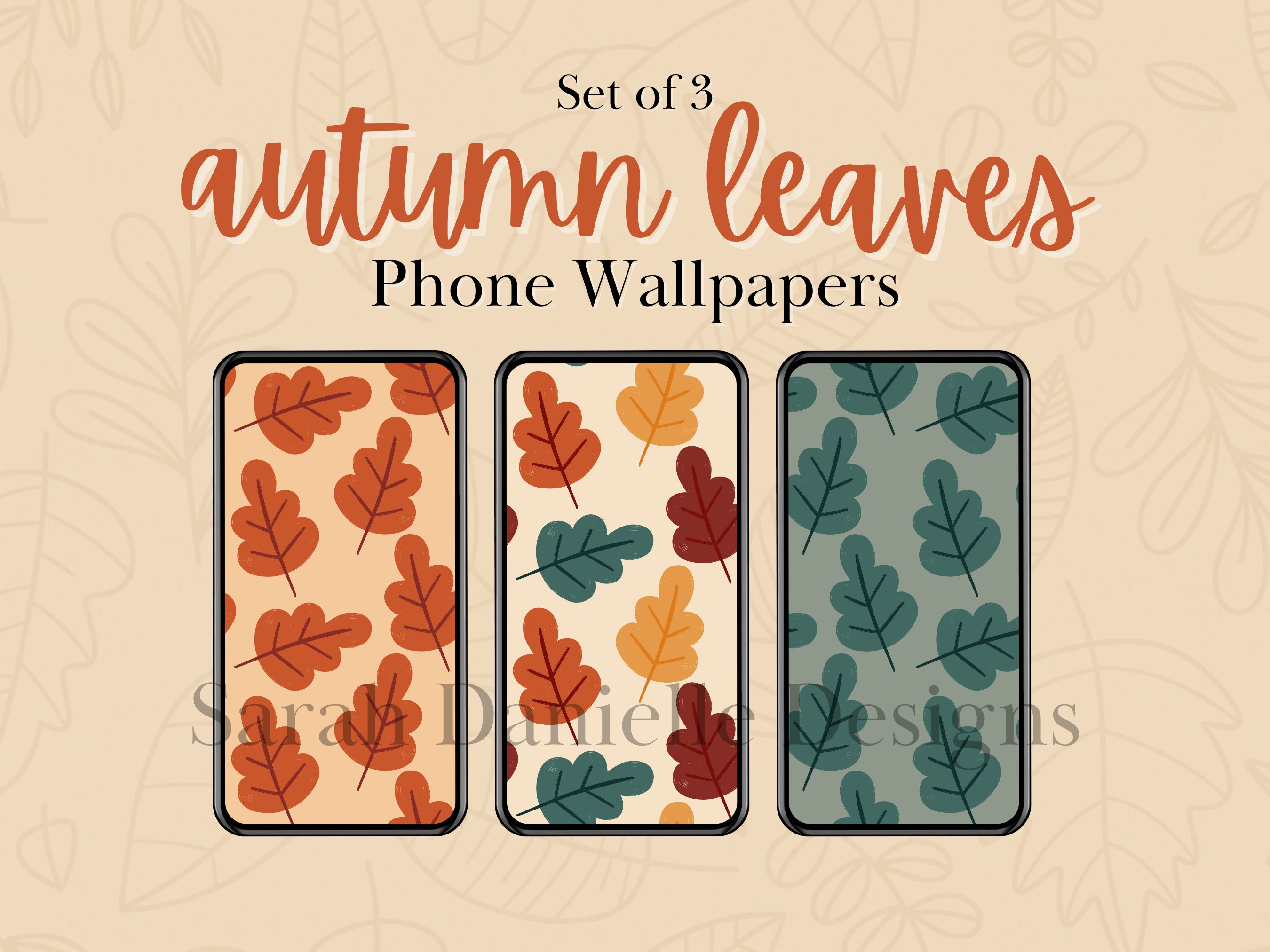 Herfstbladeren Telefoon Wallpaper | Herfst telefoon achtergrond digitale  download - Etsy België, image size:2700x2025