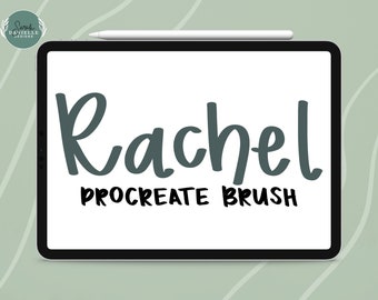 Marker Tip Procreate Brush: Textured Lettering Brush (Digital Download)
