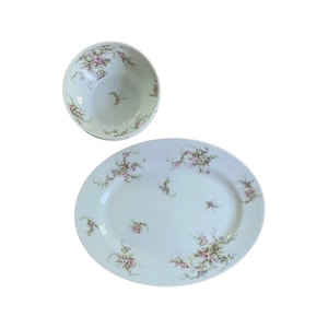 Theadore Haviland Limoges France Schleiger 154A Compote and Platter