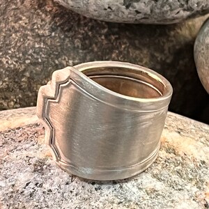 Size 8 1/4 Vintage Silverware Spoon Ring