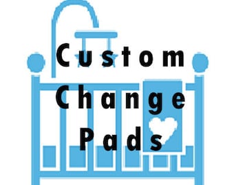 Custom Change Pad Covers Full Elastic Fits all standard change pads 16"x32"